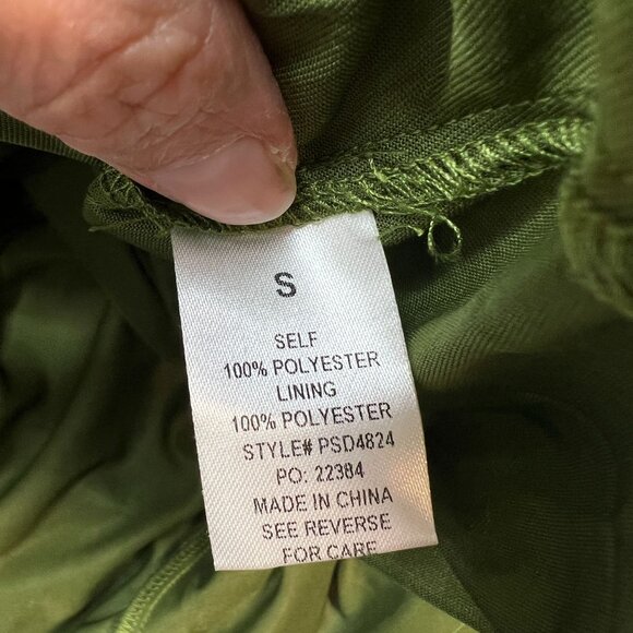 Baltic Born Tucson Midi Dress Floral Puff Sleeve Wedding Green Pink Small - Picture 15 of 16